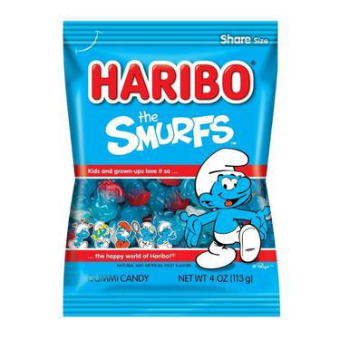 Haribo Smurfs 4oz Bag 12ct Box