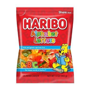 Haribo Alphabet Letters 5oz Bag 12ct Box