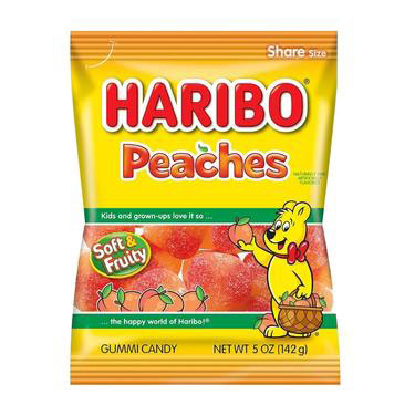 Haribo Peaches 5oz Bag 12ct Box