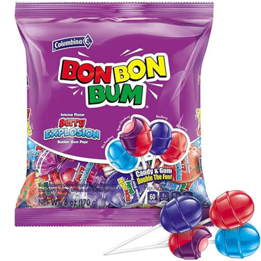 Colombina Berry Explosion Lollipops 6oz Bag