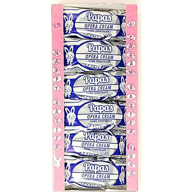 Papas Dark Chocolate Covered Opera Creme Eggs 6ct Box