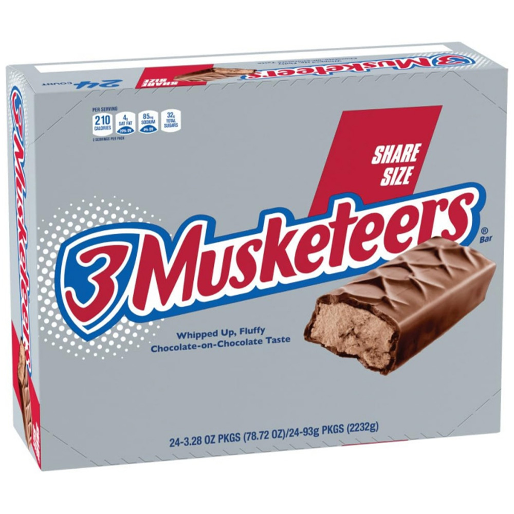3 Musketeers King Size 24ct Box