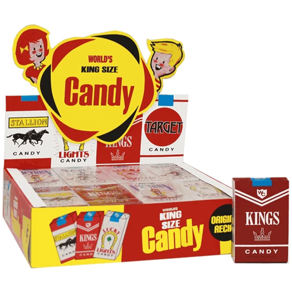 World's King Size Candy Cigarettes 24ct Box