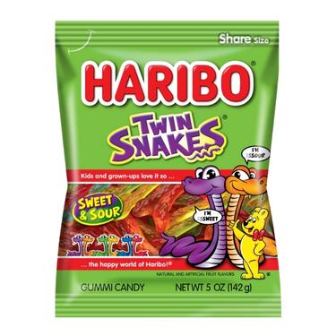Haribo Twin Snakes 5oz Bag 12ct Box