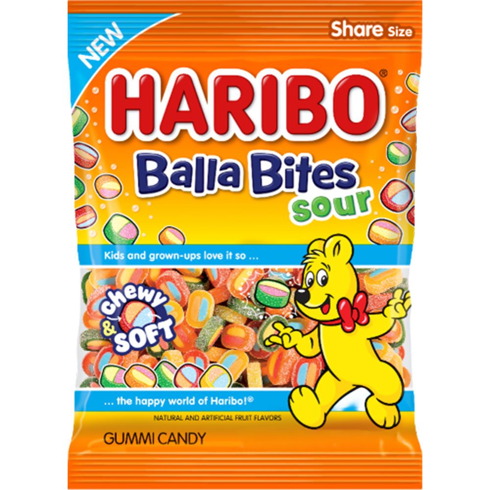 Haribo Sour Balla Bites 4.5oz Bag