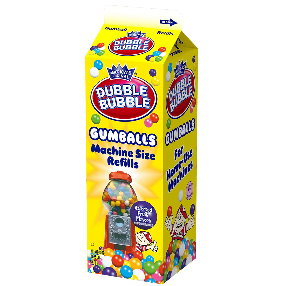 Dubble Bubble Assorted Gumballs Refill 20oz