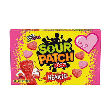 Sour Patch Kids Hearts Valentines 3.1oz Theater Box Expires October 2nd 2025