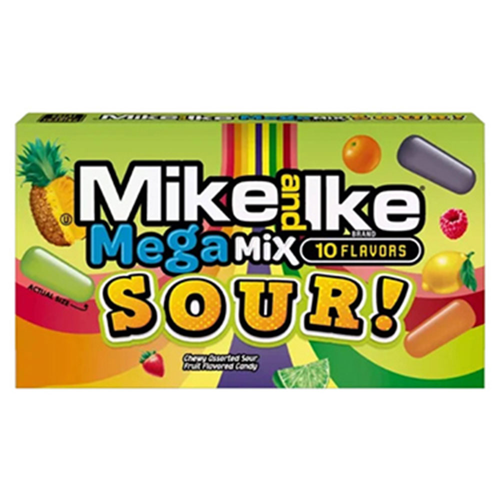 Mike and Ike Mega Mix Sour 4.25oz Theater Box