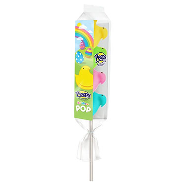 Peeps Easter Marshmallow Chicks Rainbow Pops 4ct Expires July 28th 2026