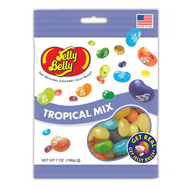 Jelly Belly Tropical Mix 7 oz Bag Expires March 15th 2026