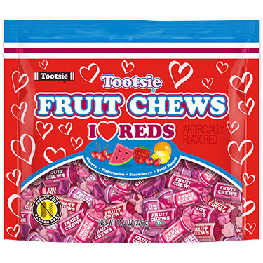 Tootsie Roll Valentines All Red Fruit Chews 11.5oz Bag
