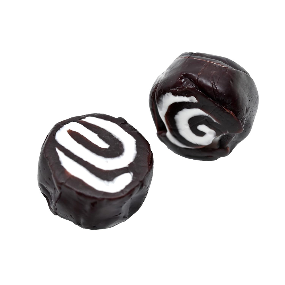 Taffy Town Black Licorice Swirls Salt Water Taffy 10 lb Case