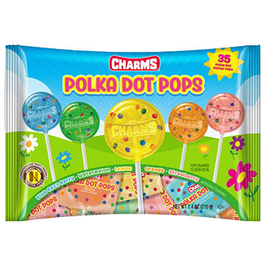 Charms Easter Polka Dot Pops 7.4oz Bag