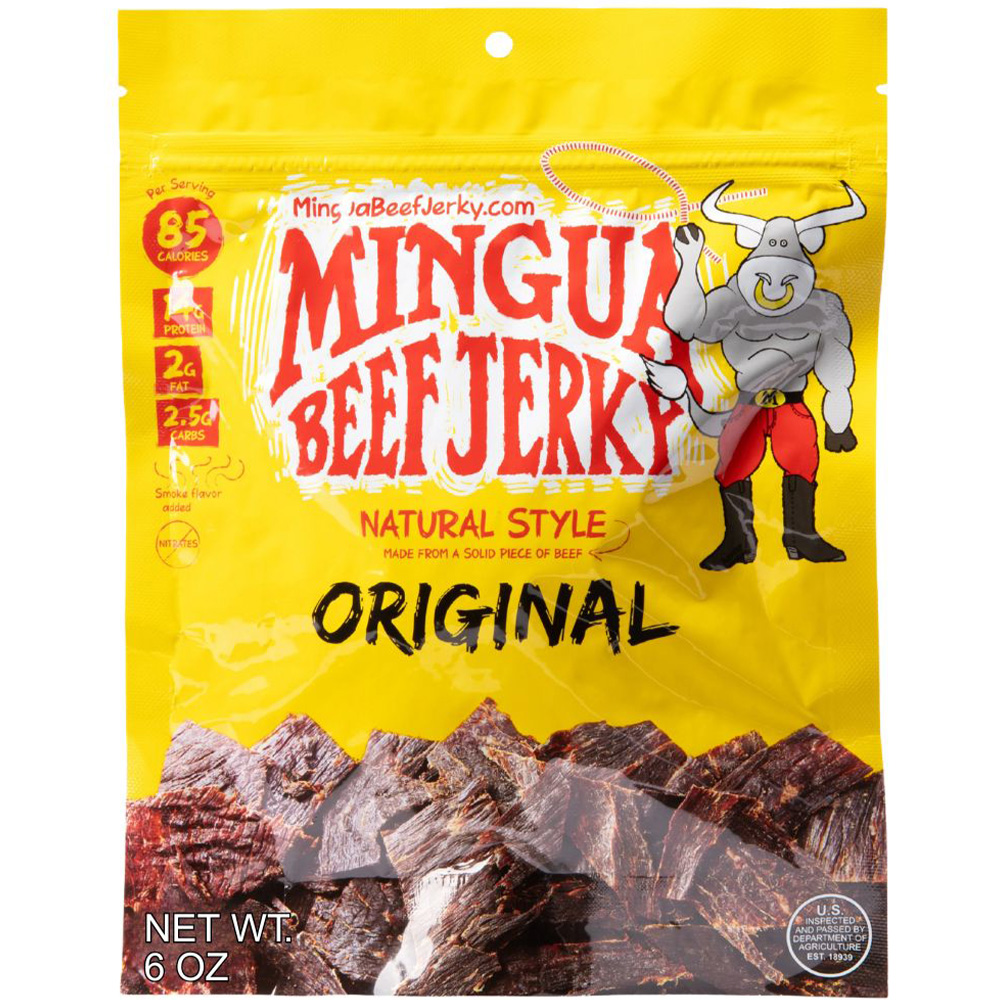 Mingua Mild Jerky 6oz Bag