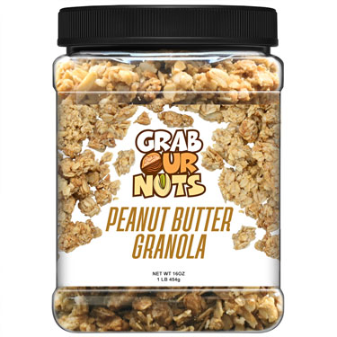 Grab Our Nuts Peanut Butter Granola 16oz Jar