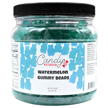 Candy Retailer Gummy Bears Watermelon 32oz Jar
