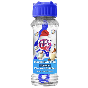 Bubblelick Holiday Mix Bubbles North Pole Nog 2.5oz Bottle