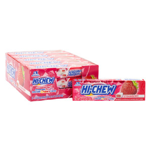 Hi Chew Strawberry Fruit Chews 15ct Box Expires July 18th 2026