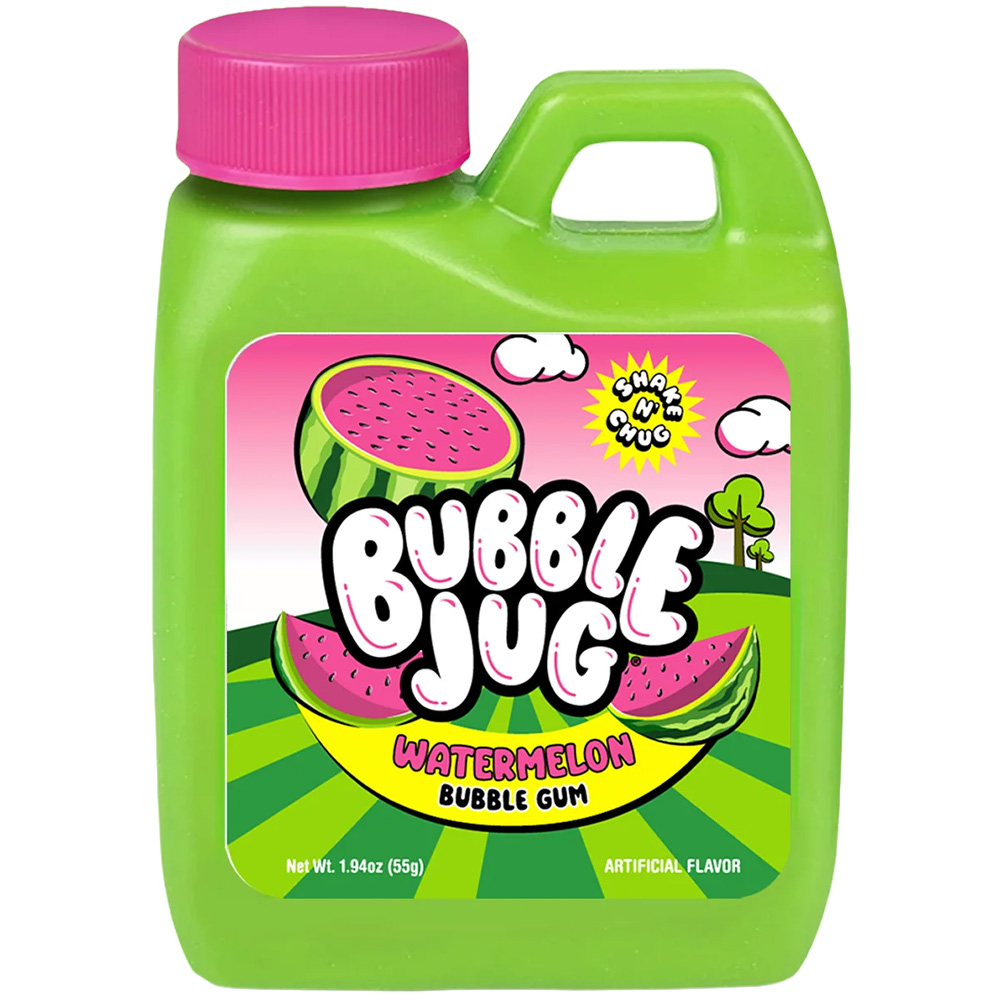Bubble Jug Watermelon Bubble Gum, 1.94oz Jug