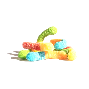 Albanese Sour Mini Neon Gummi Worms 1lb 