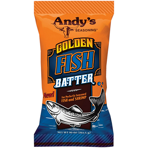 Andys Seasoning Golden Fish Batter 10oz Bag 