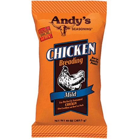 Andys Seasoning Mild Chicken Breading 10oz Bag 