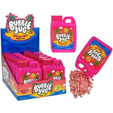 Bubble Jug Tropical Fruit Bubble Gum 1.94oz Jug 12ct Box 