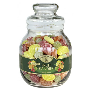 Cavendish and Harvey Fruit Candy 34oz Jar 