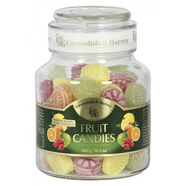 Cavendish and Harvey Fruit Candy 10.5oz Jar 