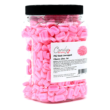 Candy Retailer PEZ Bulk Unwrapped Cherry 20oz Jar 