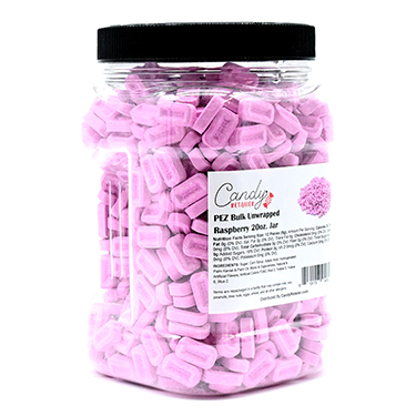 Candy Retailer PEZ Bulk Unwrapped Raspberry 20oz Jar 