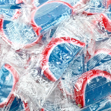 Cavalier Candies Wrapped Blue Raspberry Jelly Slices 1 Lb 