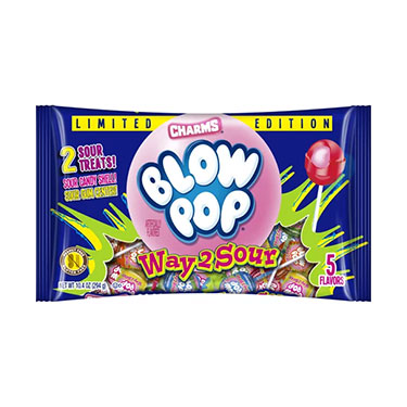 Charms Blow Pop Way 2 Sour 10.4 oz Bag 