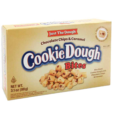 Chocolate Chip and Caramel Cookie Dough Bites 3.1oz Box 