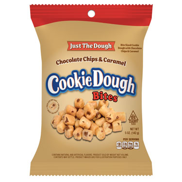 Chocolate Chip and Caramel Cookie Dough Bites 5oz Bag 