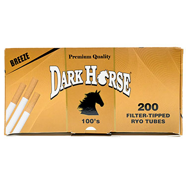 Dark Horse Breeze (Gold) Cigarette Tubes 100mm 200ct Box 