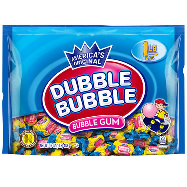 Dubble Bubble Bubble Gum Twist Wrap Original 1 Lb Bag 