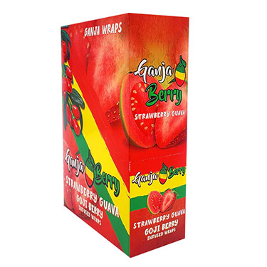 Ganja Berry Wraps Strawberry Guava 25 Packs of 2 