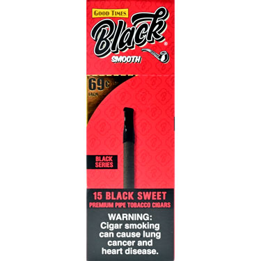 Good Times Black Smooth Black Sweet Cigars 15ct Box 