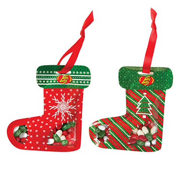 Jelly Belly Christmas Stocking 5.5oz Pouch Bag 