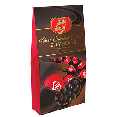 Jelly Belly Dark Chocolate Covered Very Cherry 3.8oz Gable Box 