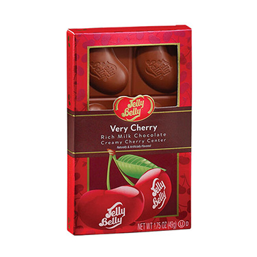 Jelly Belly Very Cherry Filled Chocolate Bar 1.75oz 