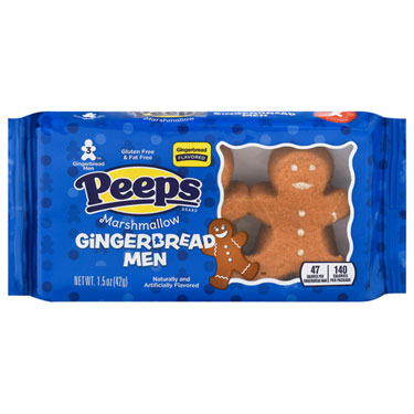 Peeps Christmas Marshmellow Gingerbread 1.5oz 3ct 