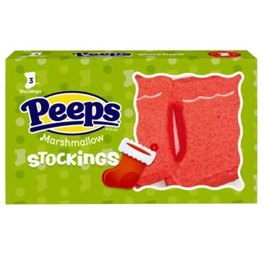 Peeps Christmas Marshmallow Stockings 1.5oz 3ct 