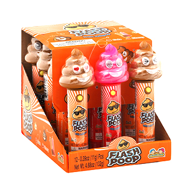 Kidsmania Flash Poop Lollipop 12ct Box 