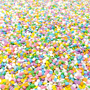 Candy Retailer Easter Mini Pastel Sequin Shaped Confetti Cupcake Sprinkles 4oz 