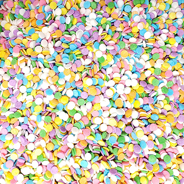 Candy Retailer Easter Pastel Sequin Shaped Confetti Cupcake Sprinkles 4oz 