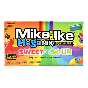 Mike and Ike Mega Mix Sweet and Sour 4.25oz Theater Box 