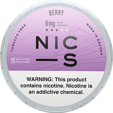 NIC S Nicotine Pouches Berry 6mg 5ct 