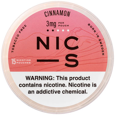 NIC S Nicotine Pouches Cinnamon 3mg 5ct 